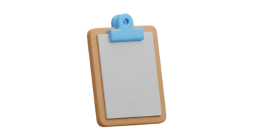 A clipboard with a blue clip on it png