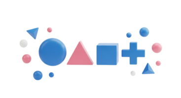 The logo for the game is made up of different shapes png