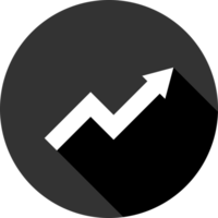 Black circle up arrow zigzag png