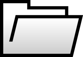 White folder document file png