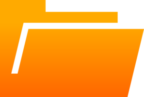Orange folder document file png