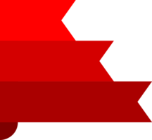 Red section ribbon label tag frame icon png