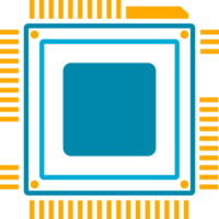 Blue chip intelligence CPU processor technology png