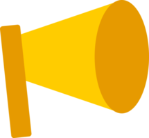 megáfono altavoz amarillo png
