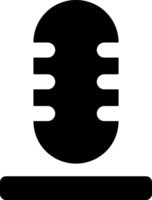 negro Clásico micrófono png