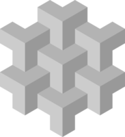 Gray abstract geometric pattern png