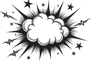 Comic book explosion vector