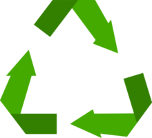 Green arrow triangle recycle png