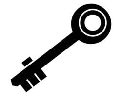 Sleek Black Skeleton Key Illustration A Dramatic, Symbolic Image of Access and Mystery - Professional digital artwork with vibrant colors and detailed composition vector