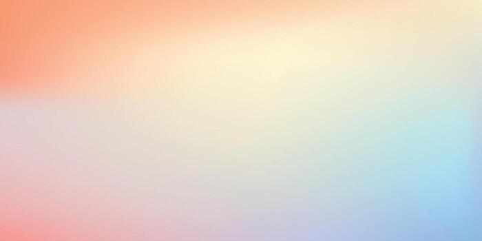 Serene Pastel Gradient Background Soft Peach, Cream, and Sky Blue Blend for Calming Digital Design vector