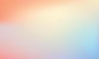 Serene Pastel Color Gradient Background Soft, Dreamy Transition of Peach, Cream, and Sky Blue Hues for Calm and Peaceful Design vector