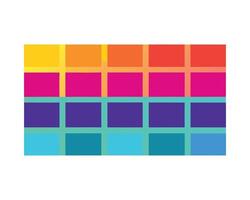 Vibrant Rainbow Grid Pattern Joyful Colorful Blocks Abstract Background Design for Modern Websites - Professional digital artwork with vibrant colors and detailed composition vector