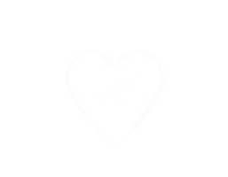 White heart on transparent background png