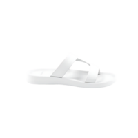 White Slide Sandals Isolated on Transparent Background png