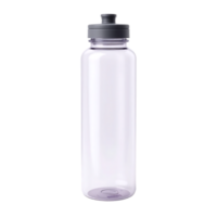 Transparent Water Bottle for Hydration on a Single Banner png