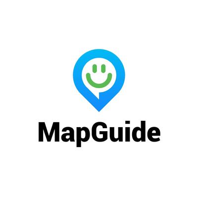 Smile Face Chat Message Location Logo
