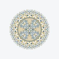 Intricate circular design pattern vector