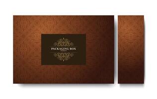 Elegant packaging box design vector