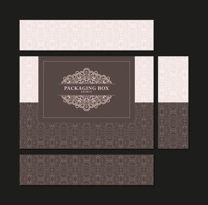 Elegant Ornamental Packaging Box Design with Decorative Pattern Elements