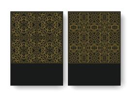 Elegant Line Art Abstract Background on Cover Design Template vector