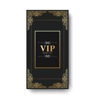 VIP membership card design vector