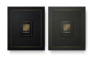 Luxury Gold Ornate Pattern Emblem Design for Product Label vector