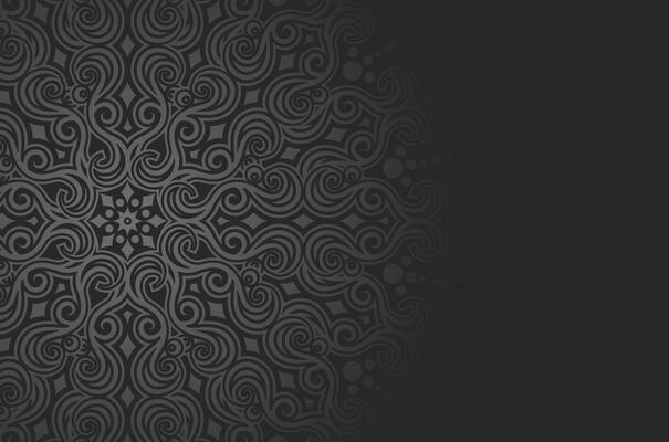 Elegant dark mandala pattern background