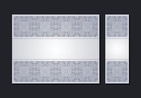 Elegant Geometric Pattern Packaging Box Template in Modern Style Design vector