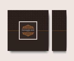 Elegant Ornament Packaging Box design vector