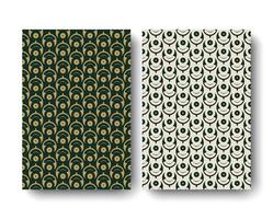 Geometric Circular Motif Minimalist Cover Design vector
