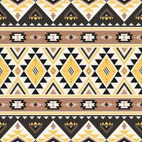 Tribal striped seamless pattern. Aztec geometric brown background. Can be used in textile design, web design for making of clothes, accessories, decorative paper, wrapping, backpacks, etc. vector