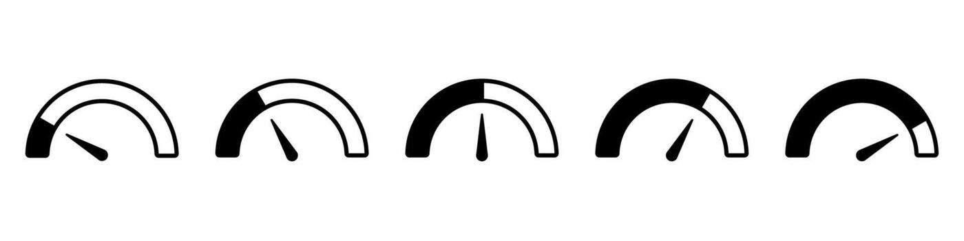 Speedometer, tachometer icon.Speed indicator sign. Internet car speed. Performance concept vector