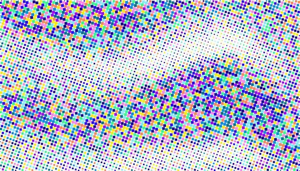 Abstract pattern of colorful squares on a white background. vector