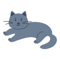 Cute and funny cats doodle vector