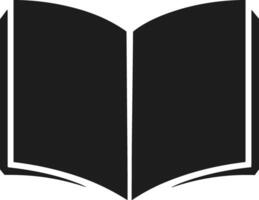 Open Book Silhouette Illustration vector