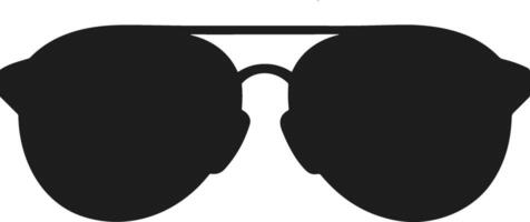 Aviator Sunglasses Silhouette for Fashion and Summer Design vector