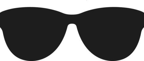 Minimal Sunglasses Silhouette for Summer and Fashion Design vector
