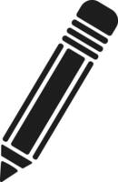 Simple Pencil Silhouette Design vector