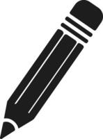 Minimal Pencil Silhouette vector