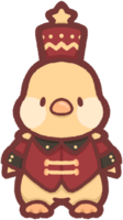 chicken wearing a nutcracker costume png