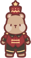 grizzly bear wearing a nutcracker costume png