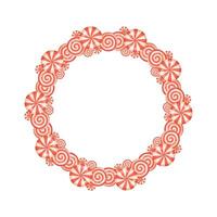 Candy wreath illustration design vector
