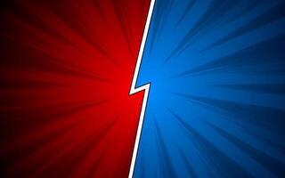 Comic book versus background. Pop art style vector