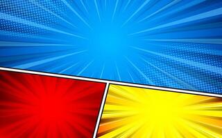 Comic style colorful background design vector