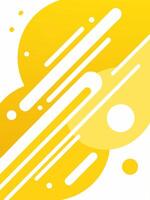 Abstract yellow shapes and lines creating a dynamic and vibrant design vector
