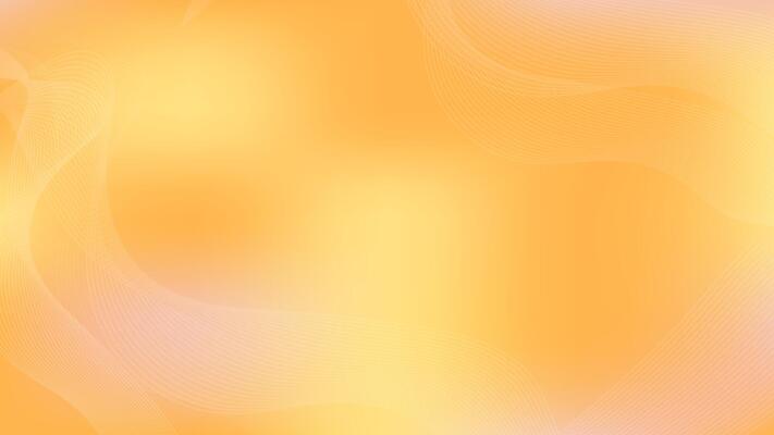Flowing autumn color abstract background. Yellow orange gradient mesh banner with flowing lines. Illustration. Empty place for text