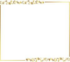 design Golden warm gold border frame free vector