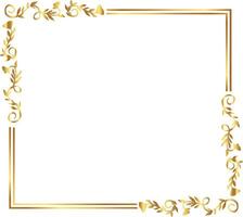design Golden warm gold border frame free illustrations vector