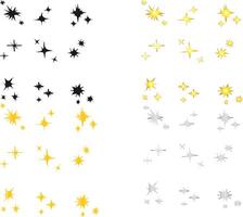 gold Twinkle star free illustrations vector