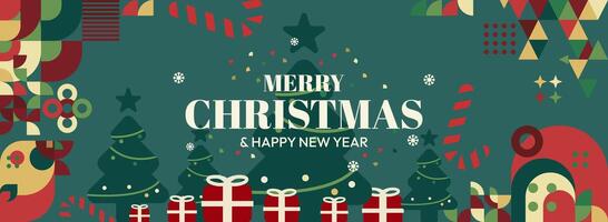 Colorful Christmas and New Year decoration vector